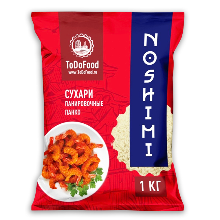 Сухари панировочные ToDo Food 1 кг (кр.пакет 10шт\кор)