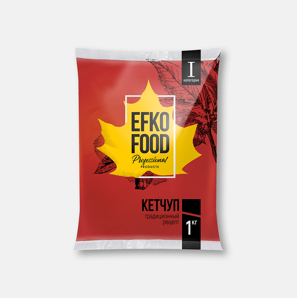 Кетчуп томат. EFKO FOOD,  1 кг. ( 10 шт/кор) изображение 1