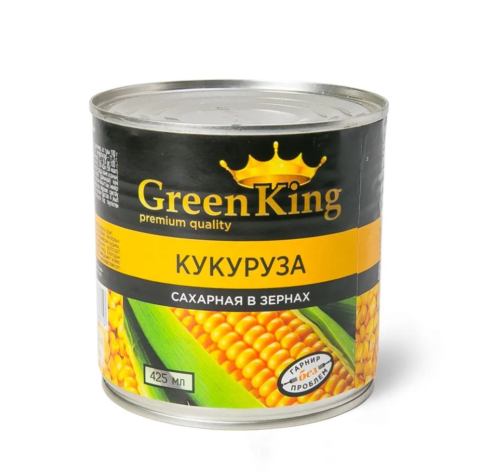 Кукуруза Green King ж/б /0,425 кг(12 шт/кор), изображение 1
