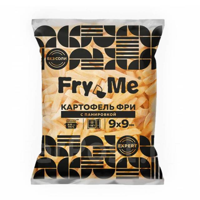 Картофель фри 9*9мм 2,5 кг Fry Me EXPERT (5 шт/кор)