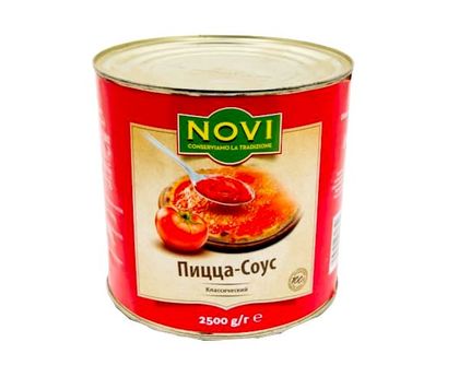 Соус томатный для пиццы Novi, 2,5 кг (6 шт/кор) изображение 1