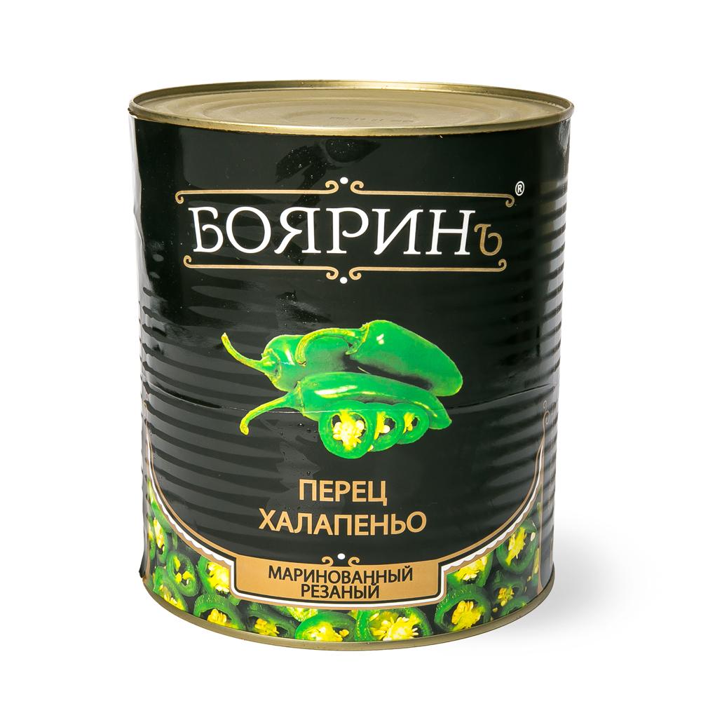 Перец рез. маринов.Халапеньо Бояринъ, 3,100 мл (6 шт/кор)