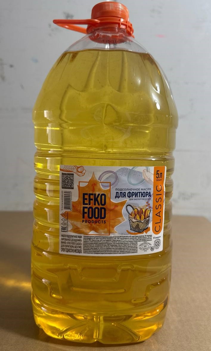 Масло д/фритюра "EFKO FOOD" Classic 5 л.(3 шт/кор)