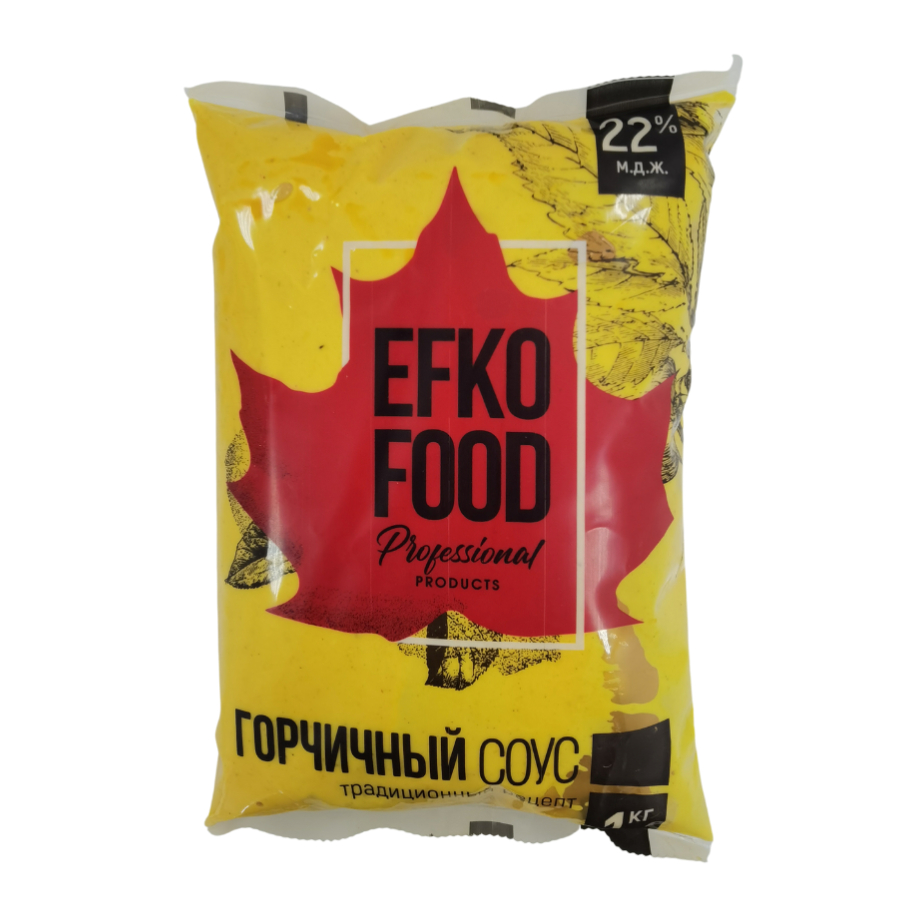 Соус Горчичный , EFKO FOOD 1 кг (10 шт/кор) изображение 1