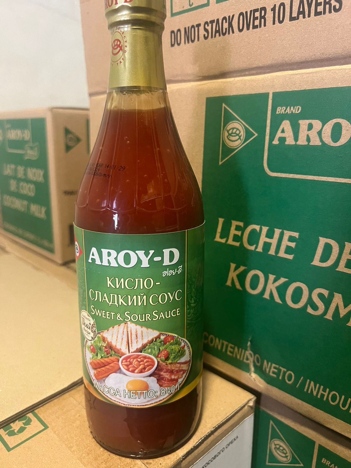 Соус кисло-сладкий AROY-D, 840 гр (12 шт/кор)