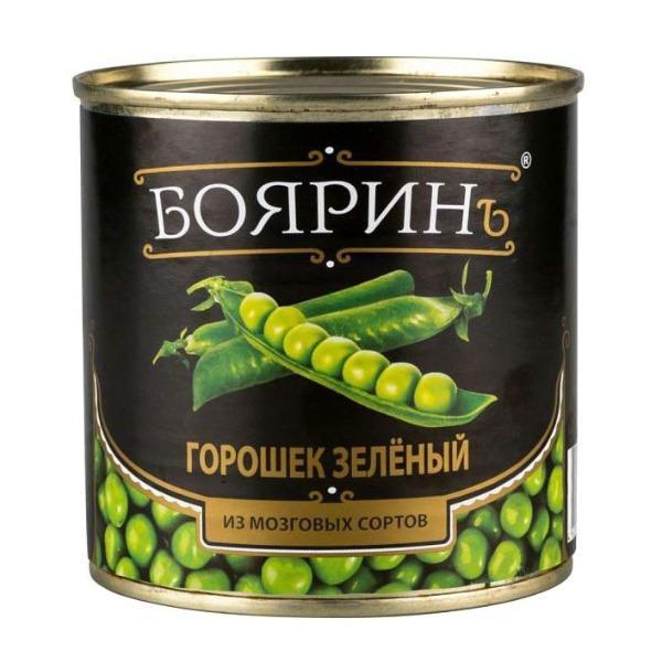 Горошек зеленый ж/б /400 г.(12 шт/кор)