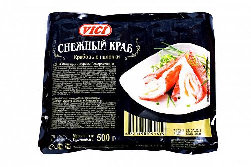 Крабовые палочки Снежный краб, 0,5 VICI (6 шт/кор)