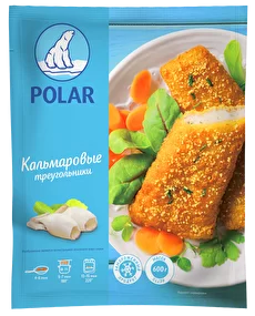 Треугольники кальмаровые в панировке Polar 600 гр (9 шт/кор)